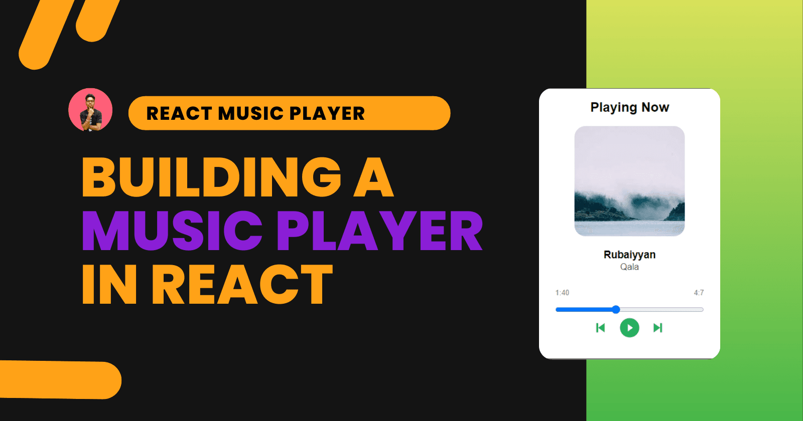 Cover image for How to Build a React Music Player from Scratch